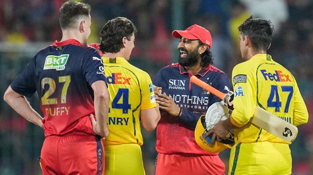 RCB ने CSK को हराया, लगातार तीसरी हार का सामना, डेविड बने जीत के नायक