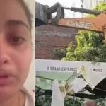 लखनऊ: सैलून मैनेजर रत्ना सिंह सुसाइड केस में आरोपी के अपार्टमेंट पर चला बुलडोजर