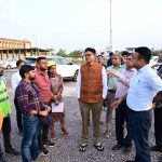 वित्त मंत्री  ओपी चौधरी ने नवा रायपुर में विकास कार्यों का किया निरीक्षण
