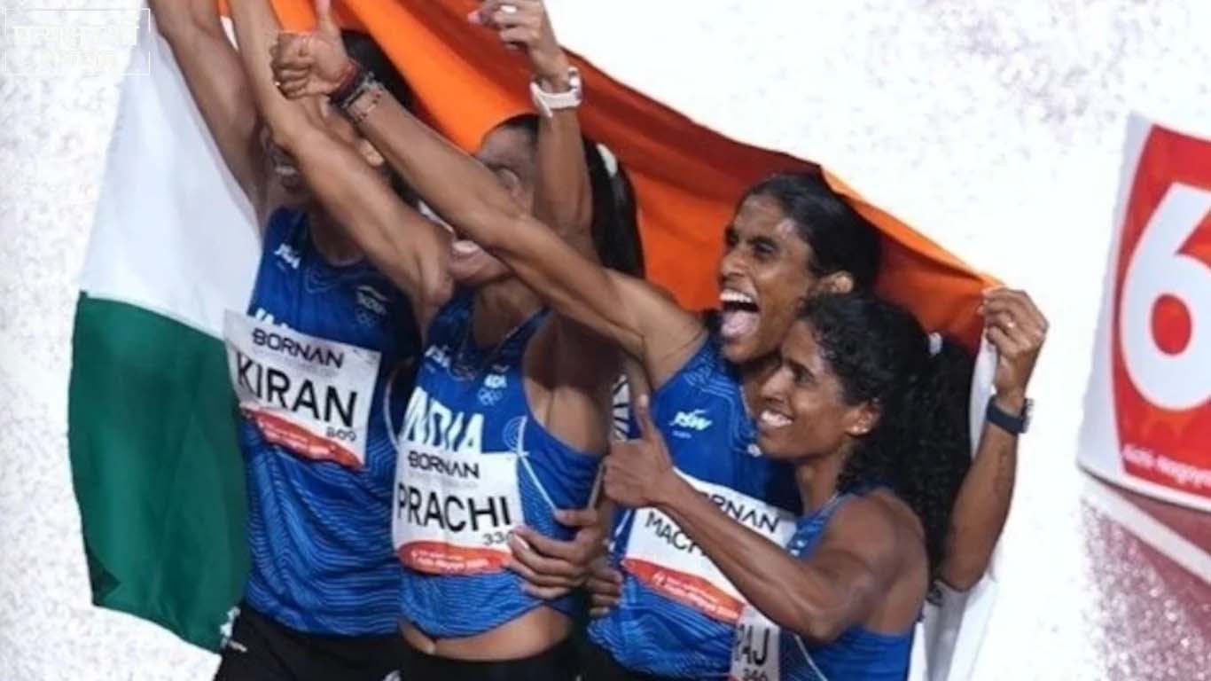 एशियन गेम्स में भारत का गोल्ड धमाका, विमेंस 4×400 रिले में जीता स्वर्ण