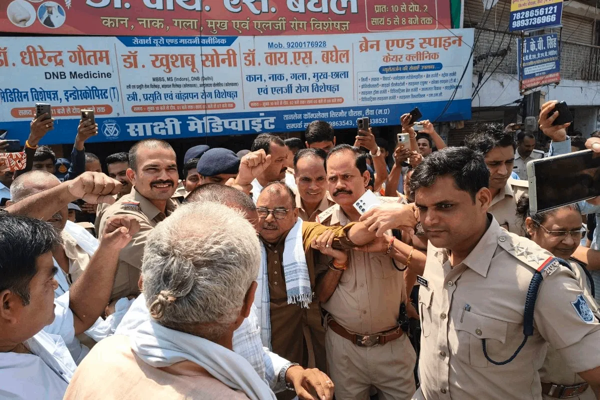 Congress mla abhay mishra arrested